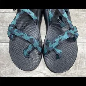 Chaco Z/2 Classic Downright Pine Mens Green & Blue Hiking Strappy Sandals Sz 8 Chaco | Shoes | Chaco Z2 Classic Downright Pine Mens Green  main image 4